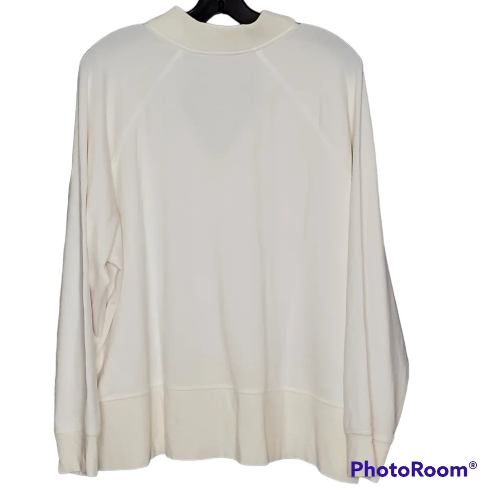 Athleta eastbound sweatshirt pullover‎ in magnolia white plus size 2x soft luxe
